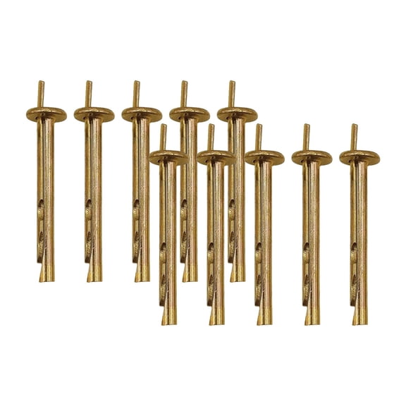 Cozival Concrete Hammer Drive Anchors, 1/4"x2" Alloy Steel Expansion Nails for Brick Block Masonry, Heavy Duty 2-Step Fasteners for Shelving Handrails, Indoor Outdoor Use, 10/20/30 Pack
