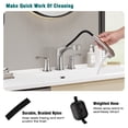 thumbnail image 4 of PROOX 8 in. Widespread Double Handle Bathroom Faucet with Pull Out Sprayer, 4 of 9