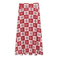 thumbnail image 2 of Christmas Snowflakes - Christmas Checker Snow Women High Waist Midi Skirt Elegant Midi Skirt High Waist A-line for Women, 2 of 4