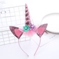 thumbnail image 1 of Diadema de unicornio, accesorios para el cabello para mujeres, comercio electrónico, artículos para fiestas infantiles, diadema con hebilla para la cabeza con dibujos animados, 1 of 6