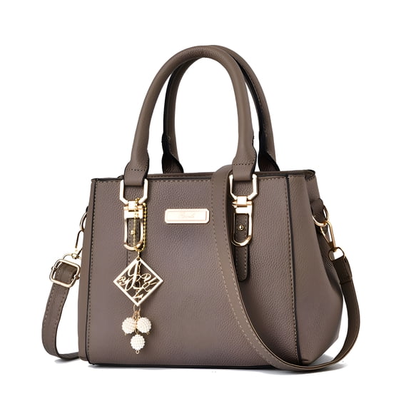 AOMRCOL Purses and Handbags for Women Tote Shoulder Bag Satchel Black Purse PU Leather Top Handle for Ladies Tote Bag with Compartments