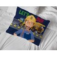 thumbnail image 2 of Jay Franco Blippi Let'S Dig 1 Single Sham - Kids Super Soft Bedding Pillow Cover (Official Blippi Product), 2 of 2