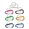 Carabiner Aluminum Keychain with Spring Clip Assorted Colors Extra Small
