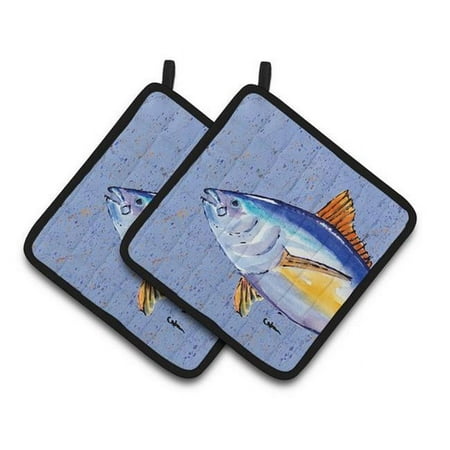 

Tuna Fish Pair of Pot Holders - 7.5 x 3 x 7.5 in.