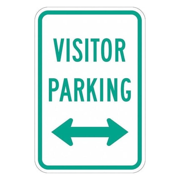Lyle Visitor Parking Sign,18" x 12, T1-1040-DG_12x18 T1-1040-DG_12x18