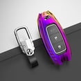 thumbnail image 3 of For Hyundai Key Fob Cover,Metal Key Case Cover for Hyundai Palisade Elantra Kona Azera Santa Key Accessories with Keychain, 3 of 8