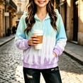 thumbnail image 5 of Girls Boys Zip Up Hoodies Sweatshirt Casual Full Zip Up Printed Long Sleeve Warm Uniform Jacket Fall Winter Fashion Coat with Pockets Light Blue 7-8 Years, 5 of 6