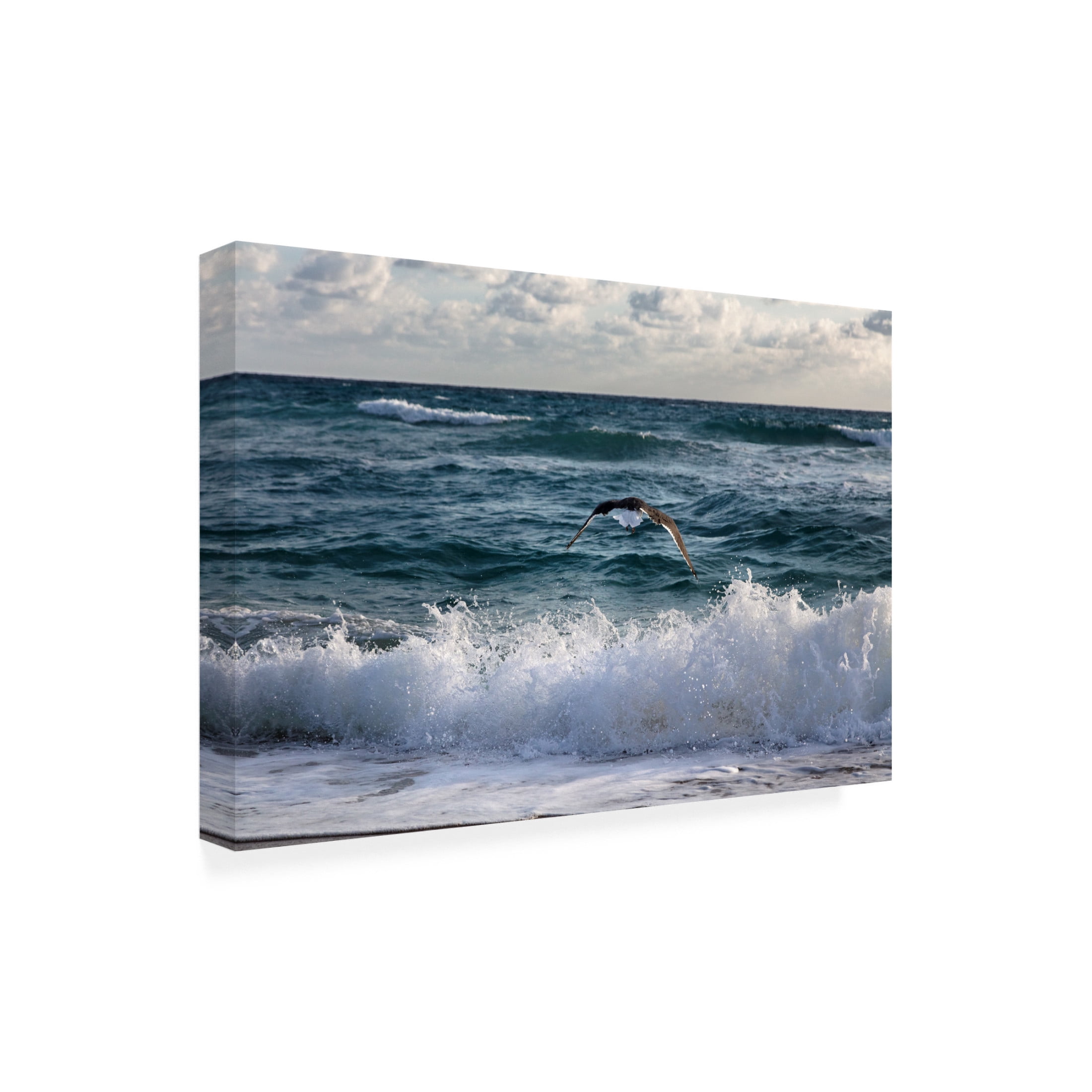 Canvas Wall Art - Celebrate Life Gallery 'Sailing over the Crashing Waves' Wall Art for Living Room, Bedroom, or Office Décor by Trademark Fine Art - 32 x 22 Inches