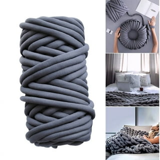 JEFFENLY Giant Bulky Big Yarn Extreme Arm Knitting Kit Chunky Knit Blanket  Very Thick Gigantic Yarn Massive Knitted Loop 