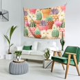 thumbnail image 3 of XMXT Wall Tapestry, Colorful Succulent Pots Wall Decor Tapestry for Bedroom, 60 x 40 inches, 3 of 9