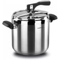 Korkmaz Turbo 9.5 Quart Stove Top Pressure Cooker Stainless Steel