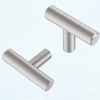 30 Pack Cabinet Knobs Drawer Pulls Brushed Nickel Furniture Hardware - T Bar Euro Style Nickel Kitchen Cabinet Door Handle Bathroom Cabinet Pulls Stainless Steel