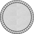 thumbnail image 1 of Ahgly Company Indoor Round Patterned Platinum Gray Area Rugs, 3' Round, 1 of 1