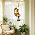 thumbnail image 4 of Solar Animal Garden Hanging Light Forest Animal Swing Lamp Ornament Outdoor with Hedgehog Design Warm Glow Hanging Lantern Decor for Tree Branch Patio Yard Balcony Decoration, 4 of 5