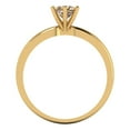 thumbnail image 4 of 0.5 ct Round Cut Yellow Moissanite Solitaire Engagement Ring for Women in 18K Yellow Gold, 4 of 5