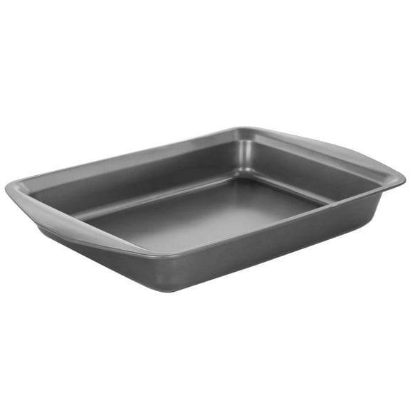 Baker's Friend 16.75 Inch Nonstick Steel Roasting Pan in Gray