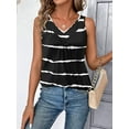 thumbnail image 4 of Zeagoo Womens Tank Tops Loose Fit V Neck Ruched Sleeveless Tops Casual Basic Banded Shirts S-XXL, 4 of 5