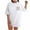 White, variant on TRAVEL MORE WORRY LESS Letter Printed Tees Tops for Women Loose Comfy Drop Shoulder T-shirts Casual Crewneck Short Sleeve Summer Tops