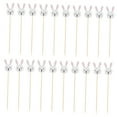thumbnail image 5 of Raindrops Bunny Cake Picks for Decor Made of Synthetic Material White Color Easter Party Accessories 1 Pack, 5 of 8