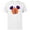 White, variant on Disney Mickey Mouse Jack-o’-Lantern Halloween - Short Sleeve Cotton T-Shirt for Adults - Customized-White