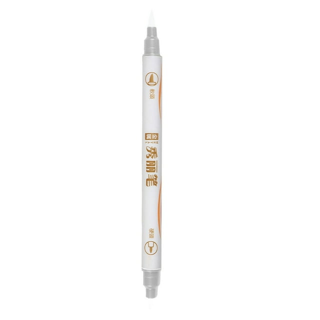 Colorful Pen With Double Head 10ml Metal Pearlescent Soft Pen Art Painting Pigment Pen Student Colored Line Drawing Handdrawn Multipurpose Pen Set Jotter Pen School Yearbook Lot Color Gel board Pens