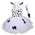thumbnail image 3 of Disfraz de Halloween para niños, disfraz de animal, tema de bosque, jirafa, vaca, tigre, leopardo, estampado de cebra, vestido de tutú para fiesta de cumpleaños de niñas, 3 of 5