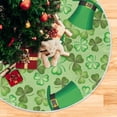 thumbnail image 5 of GZHJMY St. Patrick's Day Christmas Tree Skirt 48", St. Patrick's Day Tree Skirt Double Layers Polyester Easter Tree Skirt for St. Patrick's Day Holiday Party Decoration, 5 of 6