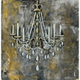 thumbnail image 3 of Vassileva, Silvia 12x12 Black Modern Framed Museum Art Print Titled - Vintage Chandelier II, 3 of 5