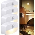 thumbnail image 1 of LED Night Lights with Motion Sensor Gritin White 4 Pack Children's Night Lamp On/Off Closet Lighting with Adhesive Orientation Lighting for Kids Bedro, 1 of 5