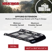 YAKIMA 18 Inch Extension for Medium OffGrid Cargo Basket with Plug-In Design
