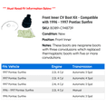 thumbnail image 2 of Front Inner CV Boot Kit - Compatible with 1996 - 1997 Pontiac Sunfire, 2 of 2