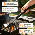 thumbnail image 3 of Axidou Grill Brush and Scraper, Safe Wire BBQ Grill Brush with 18" Adjustable Handle, Extra Strong Grill Cleaner Accessories for Gas, Charcoal, Porcelain and Smoker Grill Grates, 3 of 8