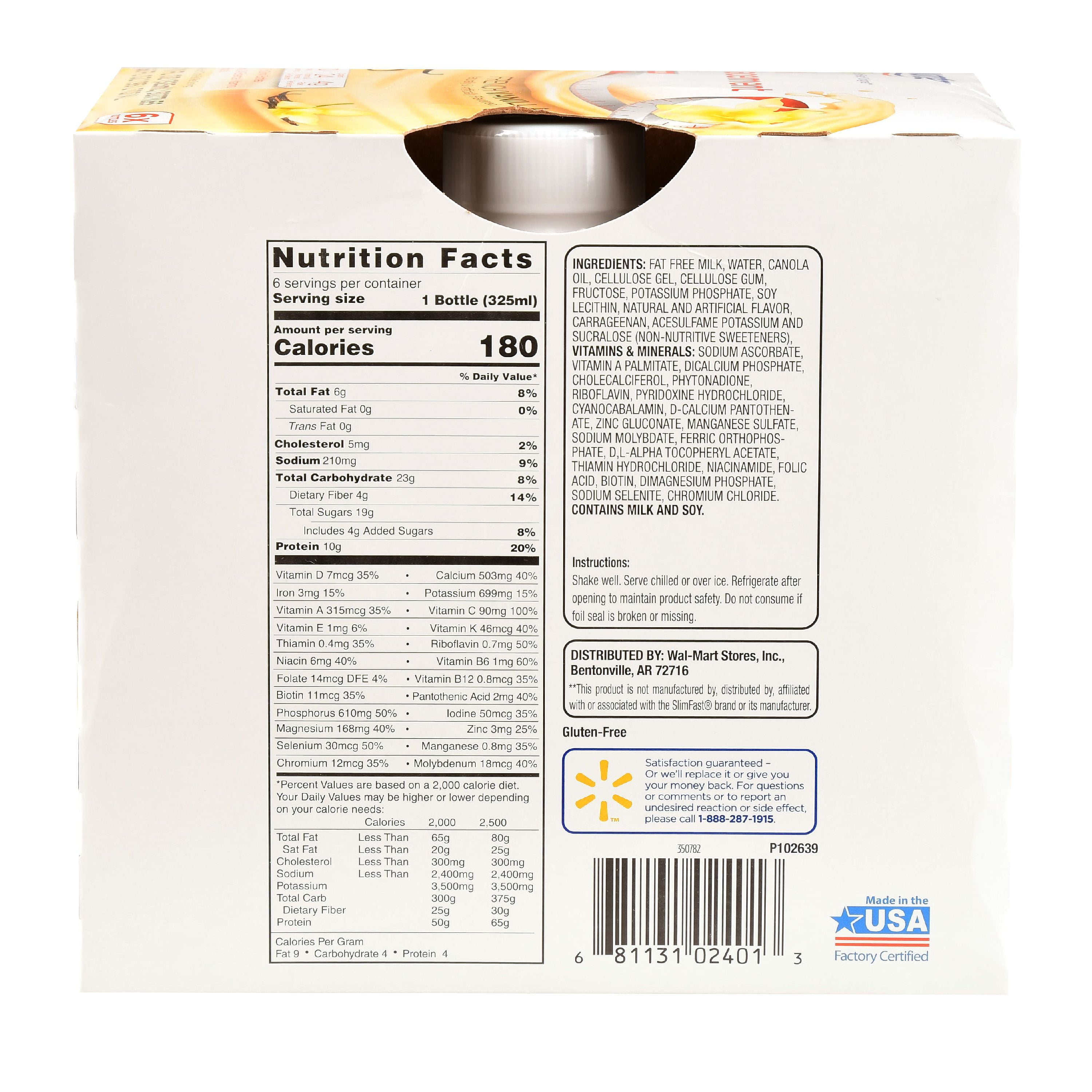 Equate Nutritional Shake Meal Replacement Nutrition Ftempo