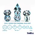 thumbnail image 4 of Metallic Dice Games LIC931 7-Set Sharp Edge Resin - Captured Frost Dice Game, 4 of 9
