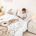 thumbnail image 3 of Erosebridal Cartoon Rabbit Bed Sheets for Kid, Groovy Flower King Sheets, 4 Pieces, 3 of 5