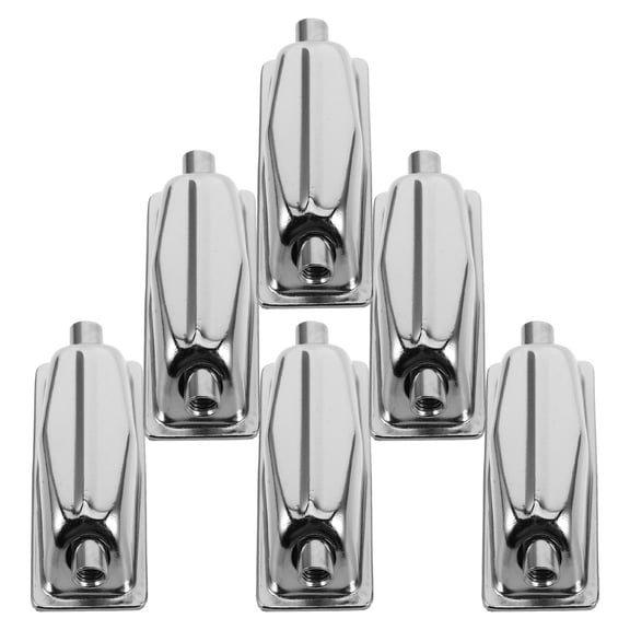 FRCOLOR 6pcs Metal Drum Lug For Practice And Performance Double End Drum Lug Snare Drum Tension Lug Drum Parts Accessories Silver