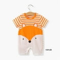 thumbnail image 2 of TOOYOU Girls Romper Baby Children Print Summer Short Sleeve Jumpsuit Lightweight Playsuit Bodysuits For Toddler ,Size 18-24 Months Orange, 2 of 4