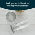 thumbnail image 4 of Libbey Rhombus Tumbler and Rocks Drinking Glasses Set of 16, Fun Geometric Glass Cups Set, Kitchen Glasses Set for Cocktails, Water, and Everyday Use, 4 of 6