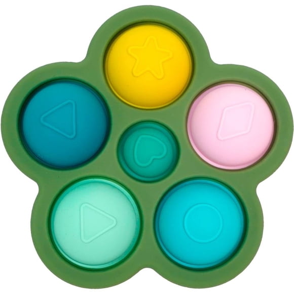 Mordedera Pop it con formas Antsy Pantsy silicon 1 pieza verde