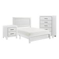 thumbnail image 1 of Ko Three Piece Full Size Bedroom Set- Panel Detailing- Metal Handles, 1 of 6