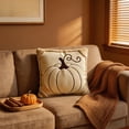 thumbnail image 5 of LmnLft Floral Leaves Embroidered Decorative Throw Pillow, Boho Tufted Flowers Embroidery, Chic Cotton Cushion for Living Room Decor, 5 of 6