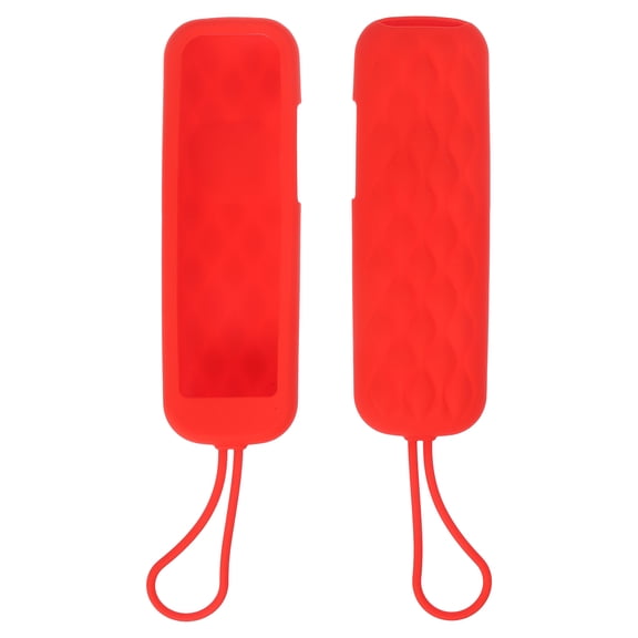 Uxcell 2 Pcs TV Remote Cover, 141x45x20mm Silicone Remote Control Cover Anti Fall and Shock Absorbing Full Body Protective Case for RC280 TV Controller, Red