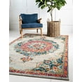 thumbnail image 4 of Unique Loom Penrose Center Medallion Rug8' x 10' Rectangle Ivory/Blue, 4 of 4