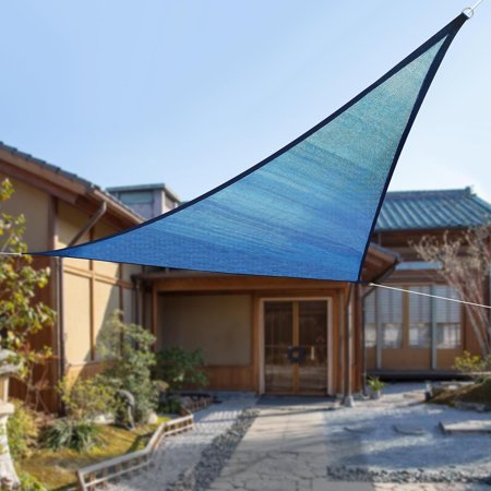 Fichiouy Triangle Sun Shade Sail Canopy for Outdoor Patio Garden Lawn Backyard
