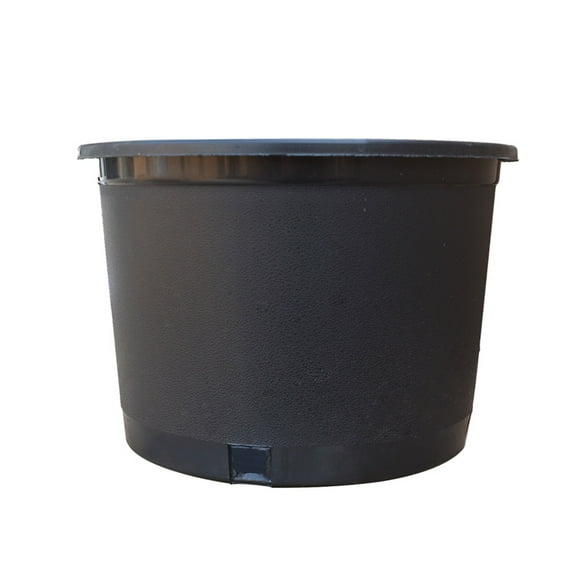 LABLT 5.91" x 8.46" Round Black Plastic Nursery Plant Pot (10 Count)