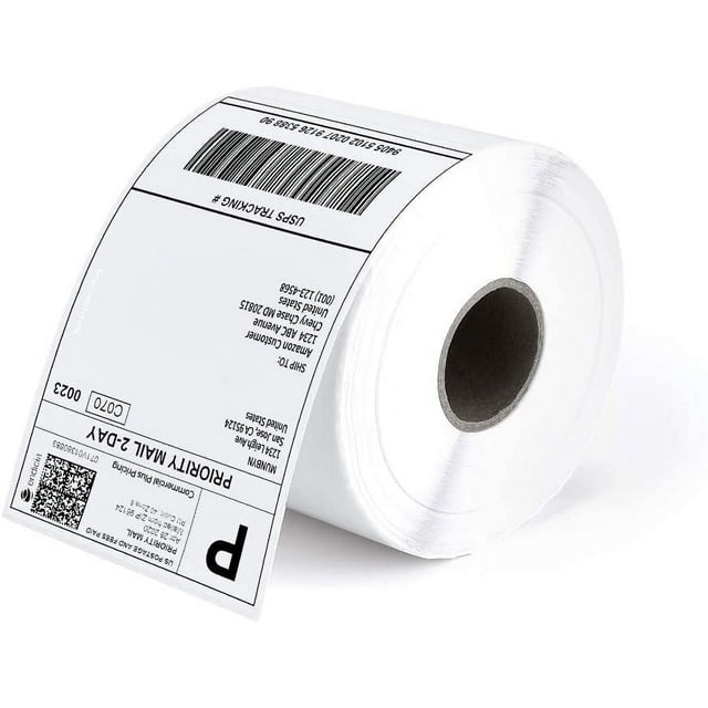 GFDYREE 4x6 Direct Thermal Roll Shipping Labels 500 Pics for Address Mailing Postage USPS UPS FedEx Amazon Ebay Shipping Labels, Commercial Grade