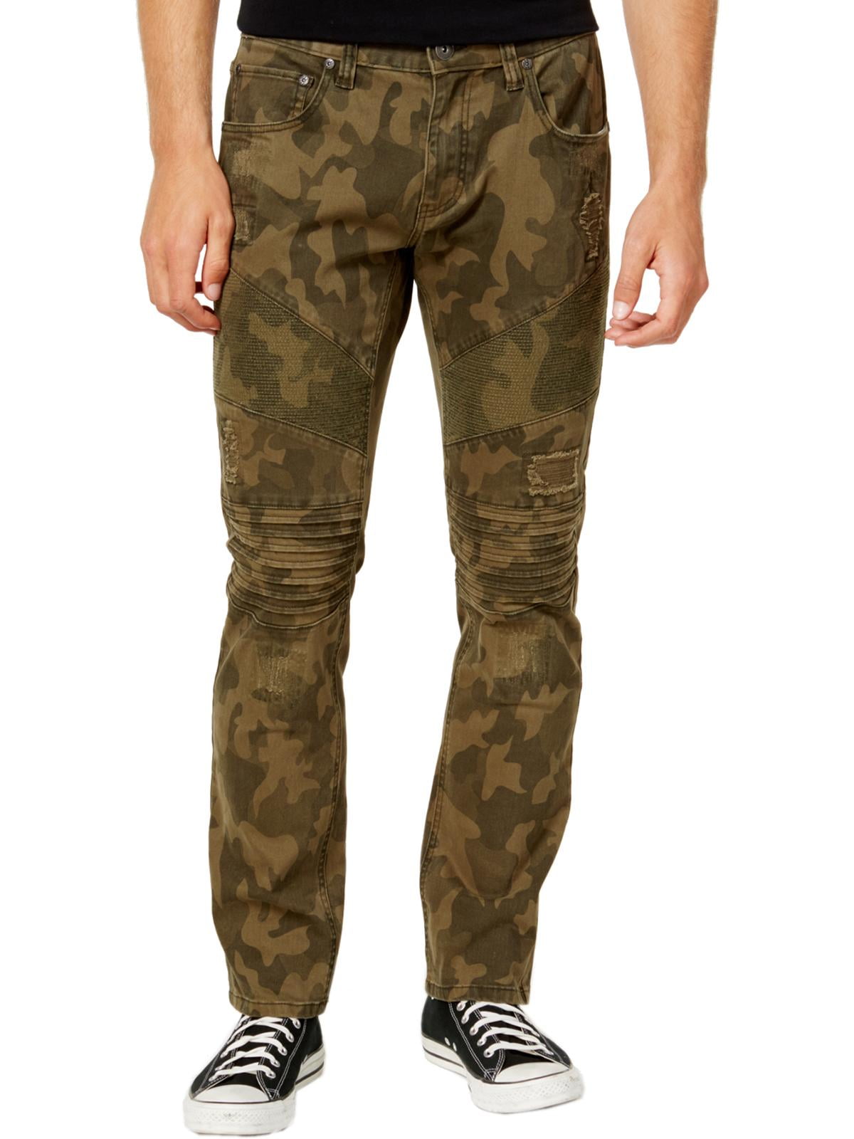 INC Mens Slim Fit Camouflage Straight Leg Jeans - Walmart.com