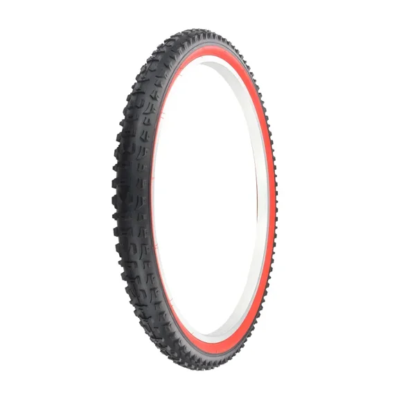 Enix Bicycle Wanda Bicycle Tire 26" X 2.10", Black and Red