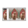 thumbnail image 2 of Cloth Wallet with Lanyard & Multiple Compartments Fashion Purse Zipper Clutch Bag for Cash Cards Coins Cute Highland Cow Pattern, 2 of 7