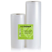 Avid Armor 11" x 50' and 8" x 50' Commercial Vacuum Sealer Bags, 100 Total Feet, 1 Pack, 2 Rolls